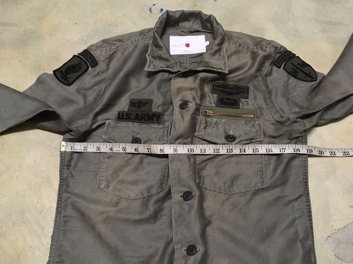 Japanese Brand Military Army Button Up Shirt with Patches Size US M / EU 48-50 / 2 - 11 Thumbnail