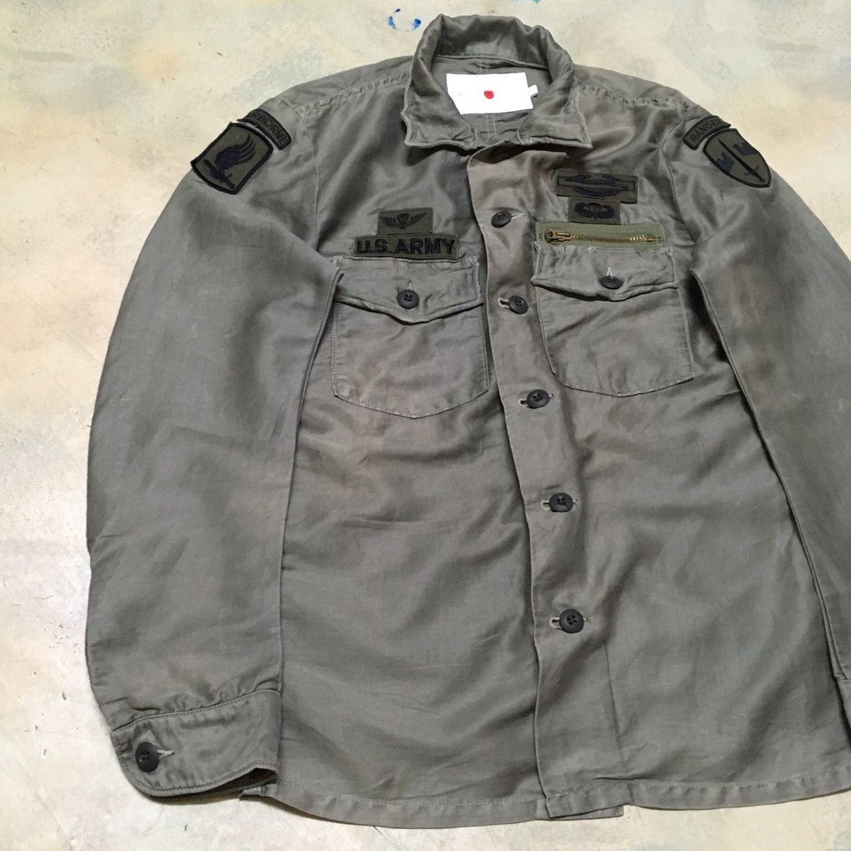 Japanese Brand Military Army Button Up Shirt with Patches Size US M / EU 48-50 / 2 - 2 Thumbnail
