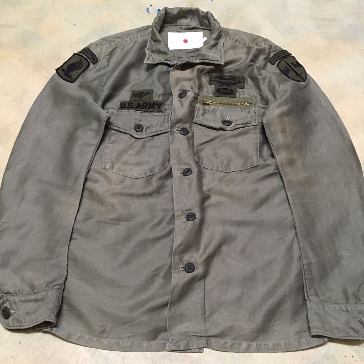 Japanese Brand Military Army Button Up Shirt with Patches Size US M / EU 48-50 / 2 - 3 Thumbnail