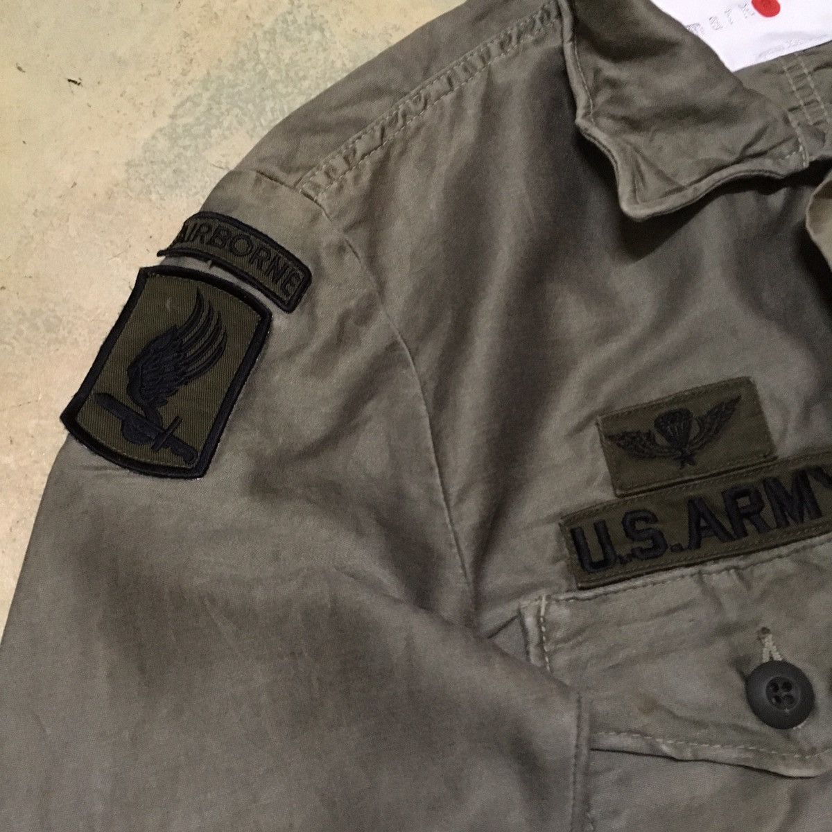 Japanese Brand Military Army Button Up Shirt with Patches Size US M / EU 48-50 / 2 - 5 Thumbnail
