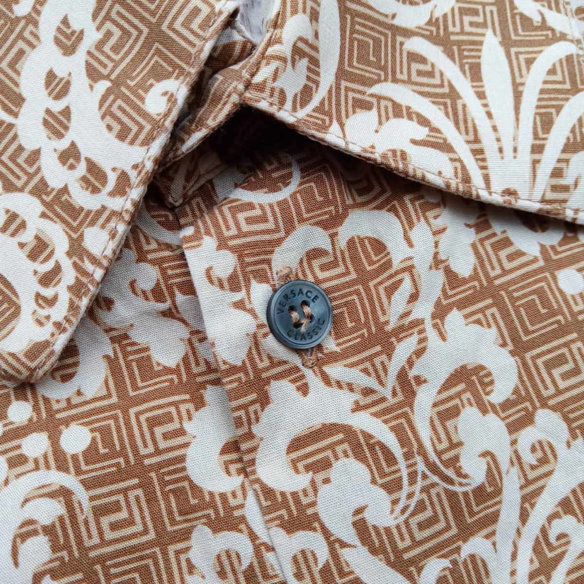 Versace Versace Cotton Shirt Size US L / EU 52-54 / 3 - 3 Thumbnail