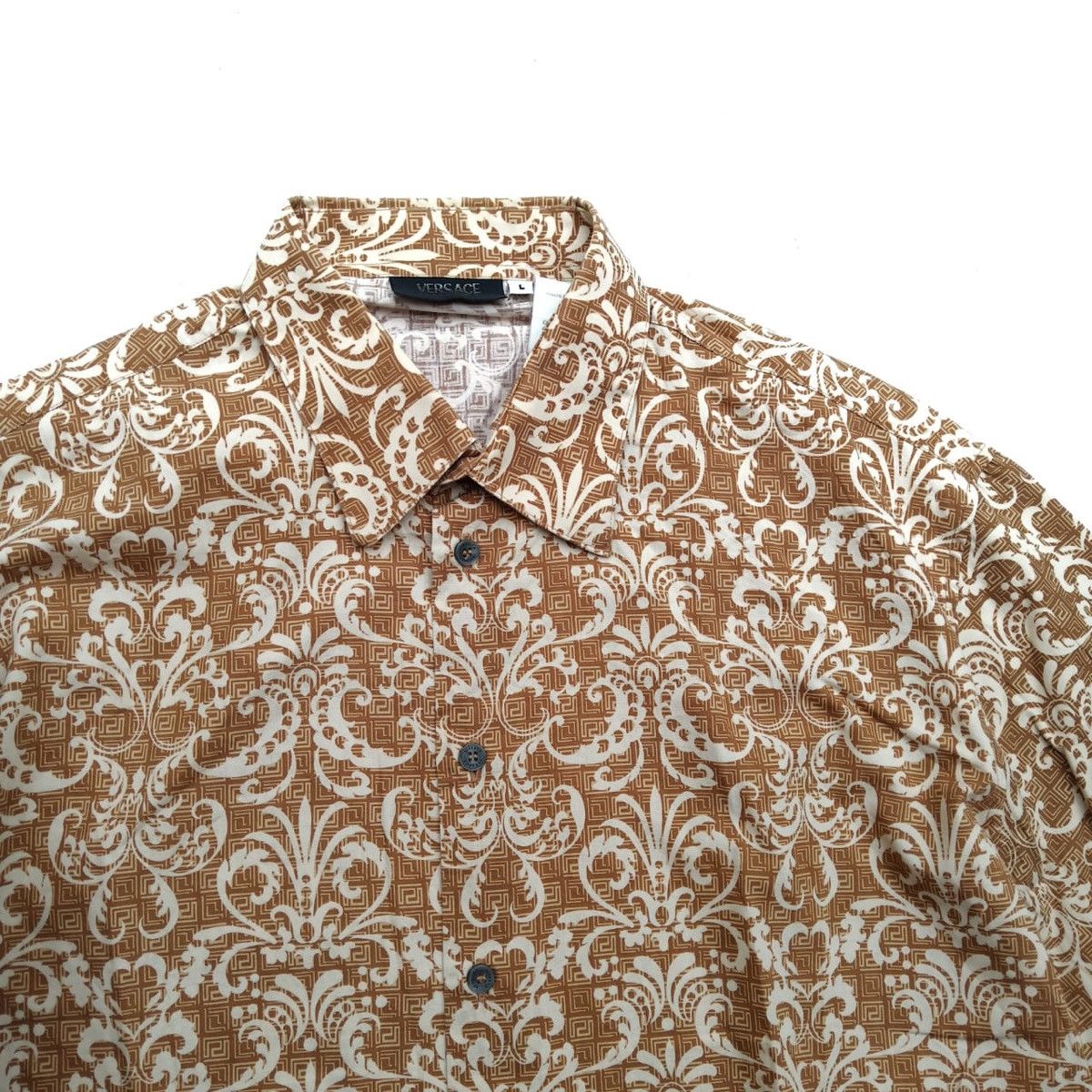 Versace Versace Cotton Shirt Size US L / EU 52-54 / 3 - 2 Thumbnail