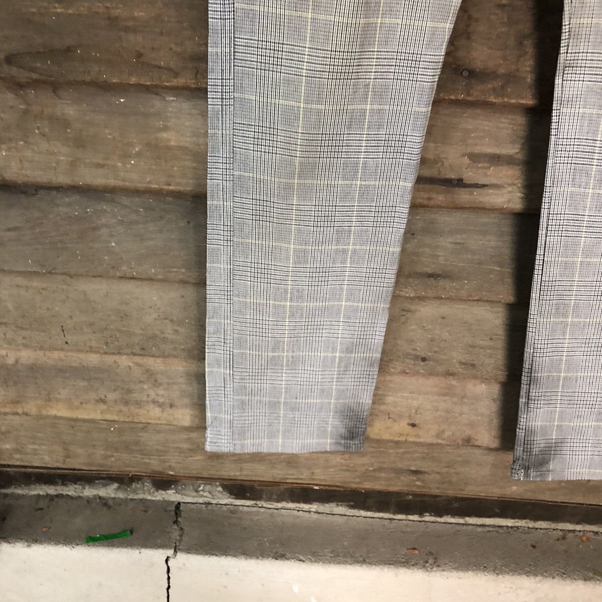 Japanese Brand Big Smitch Grey checkered utility Cargo Pants #4506 Size US 31 - 8 Thumbnail