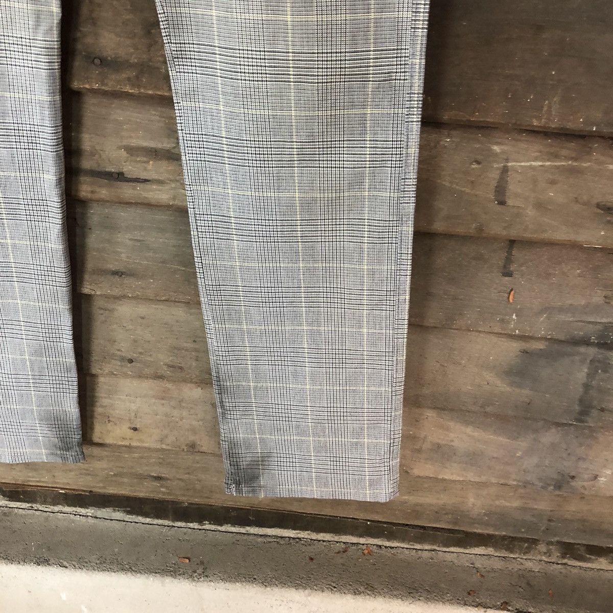 Japanese Brand Big Smitch Grey checkered utility Cargo Pants #4506 Size US 31 - 9 Thumbnail