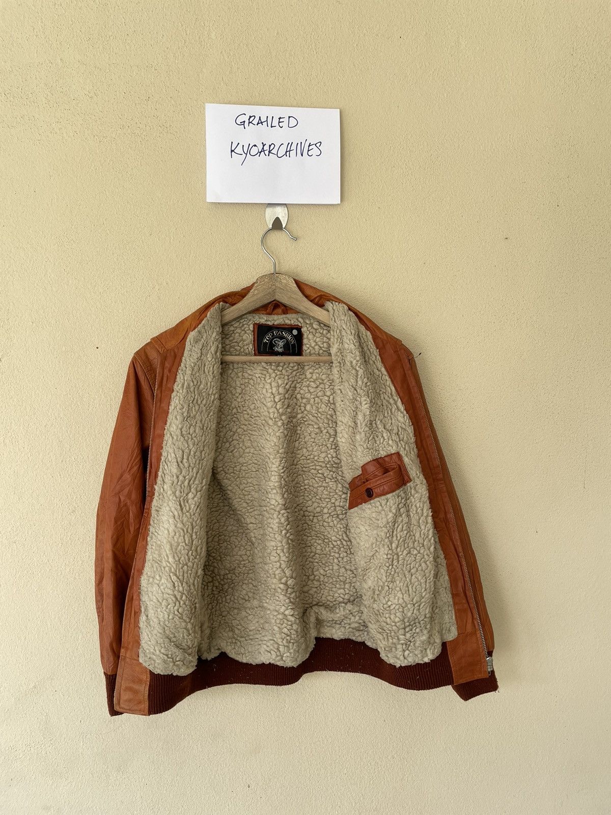 Vintage VINTAGE SHEARLING LEATHER JACKET Size US M / EU 48-50 / 2 - 11 Thumbnail