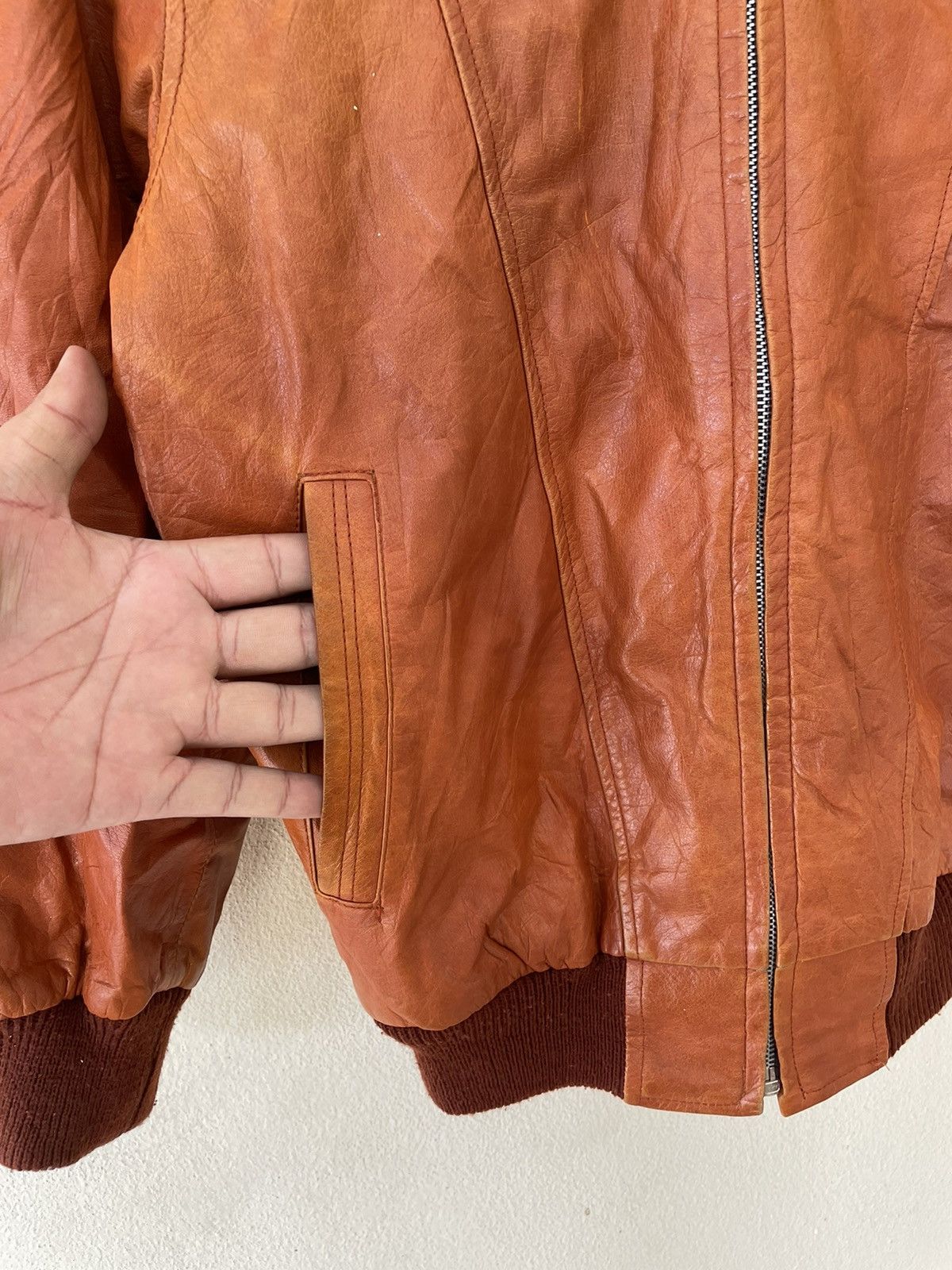 Vintage VINTAGE SHEARLING LEATHER JACKET Size US M / EU 48-50 / 2 - 10 Thumbnail
