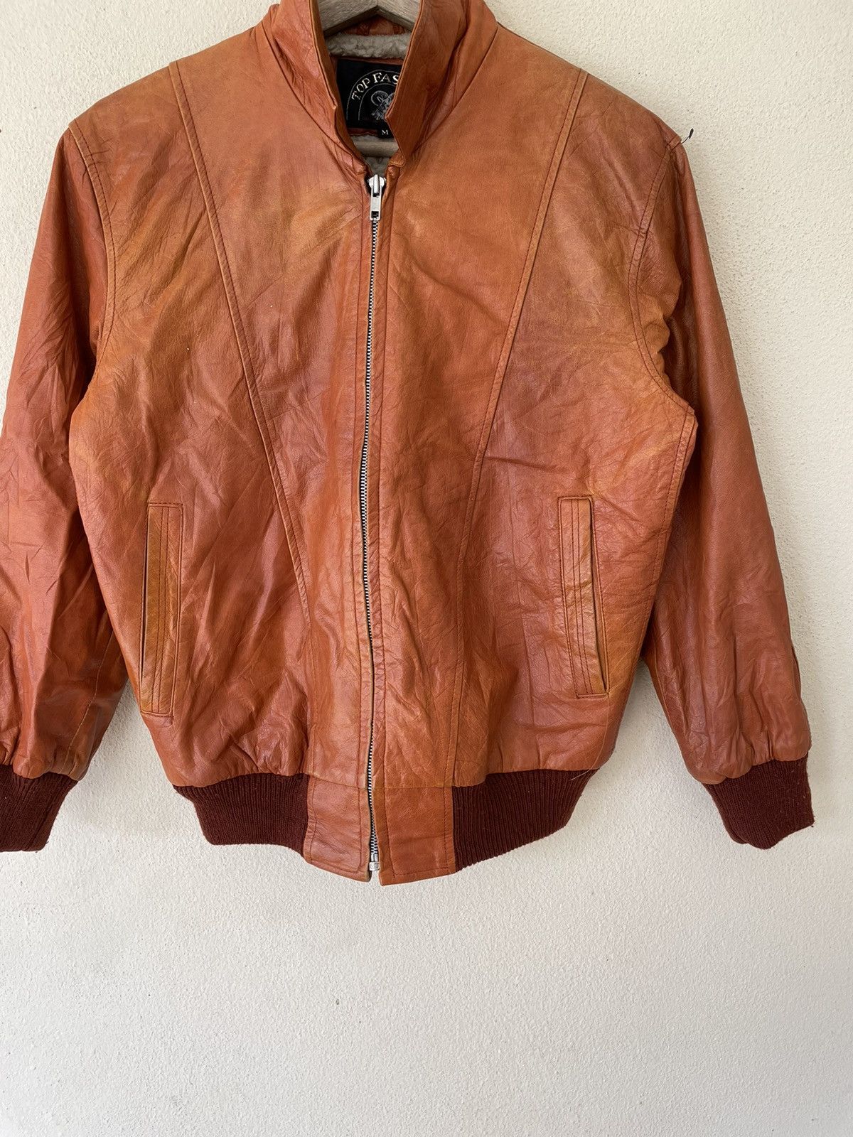 Vintage VINTAGE SHEARLING LEATHER JACKET Size US M / EU 48-50 / 2 - 5 Thumbnail