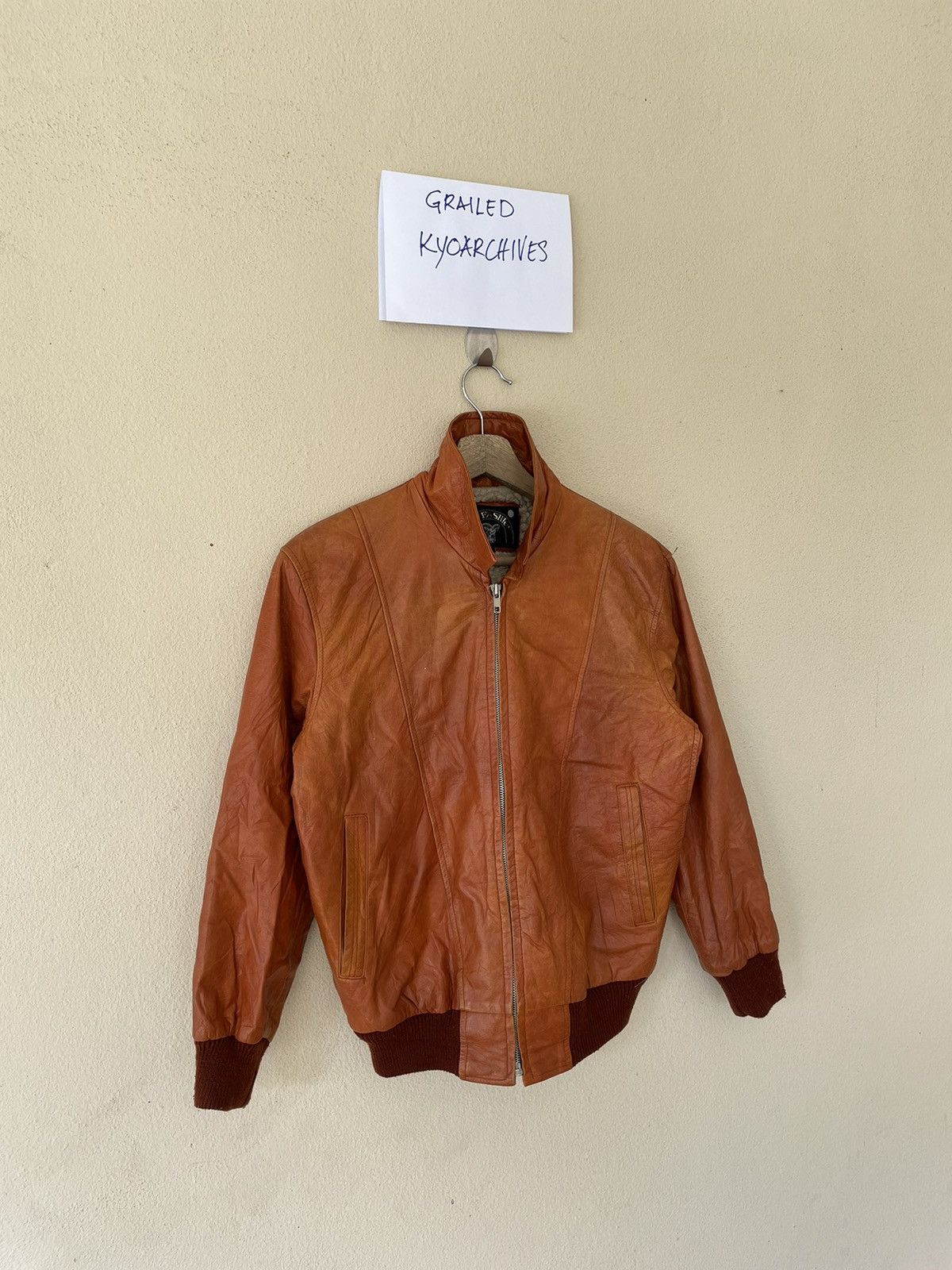 Vintage VINTAGE SHEARLING LEATHER JACKET Size US M / EU 48-50 / 2 - 3 Thumbnail