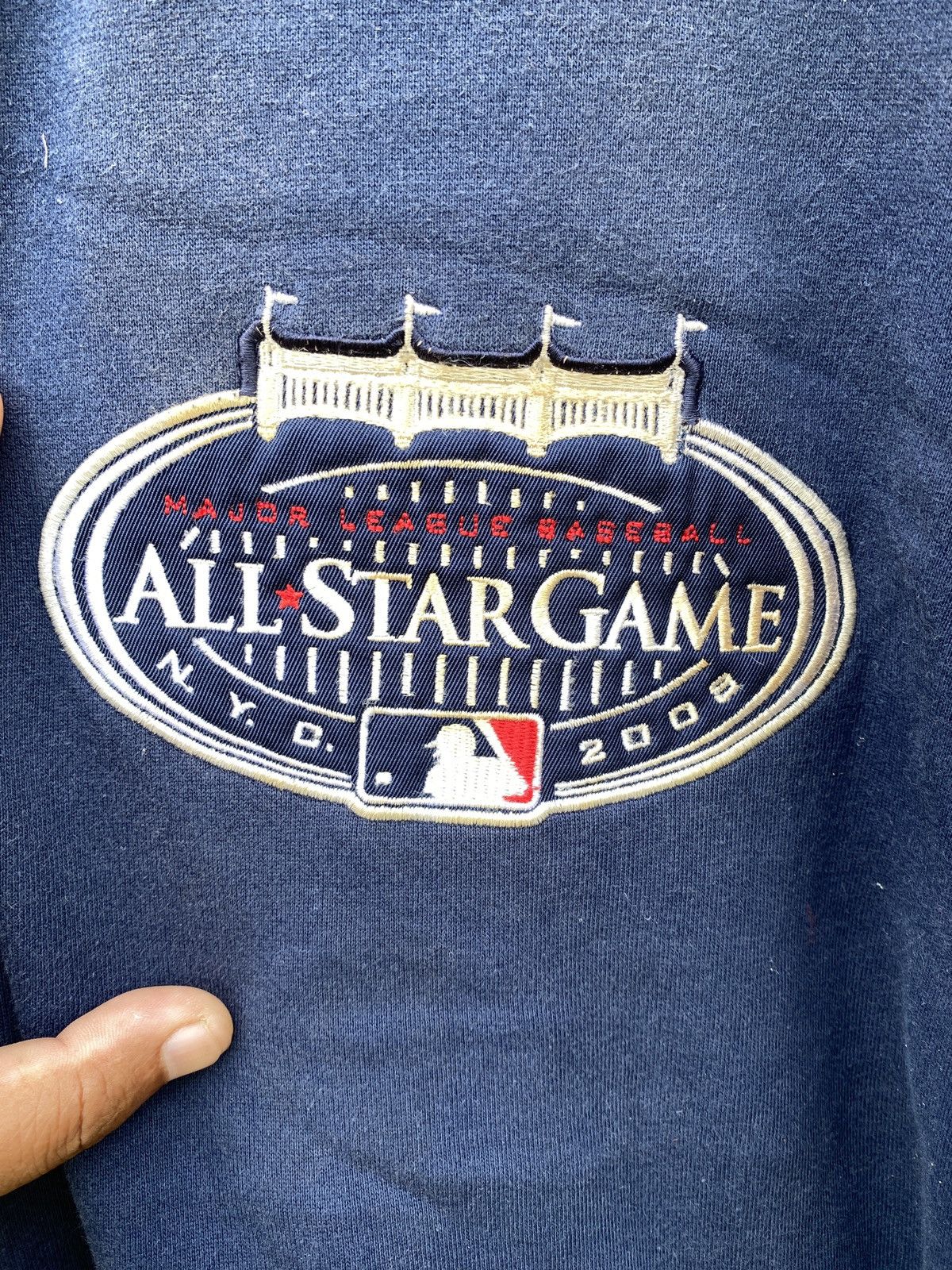 MLB × Vintage Sun faded yankees all star games varsity downcotton jacket Size US L / EU 52-54 / 3 - 3 Thumbnail