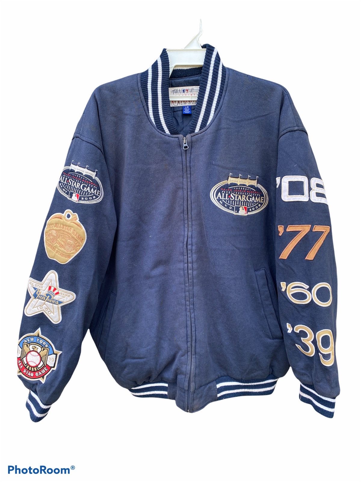 MLB × Vintage Sun faded yankees all star games varsity downcotton jacket Size US L / EU 52-54 / 3 - 2 Thumbnail