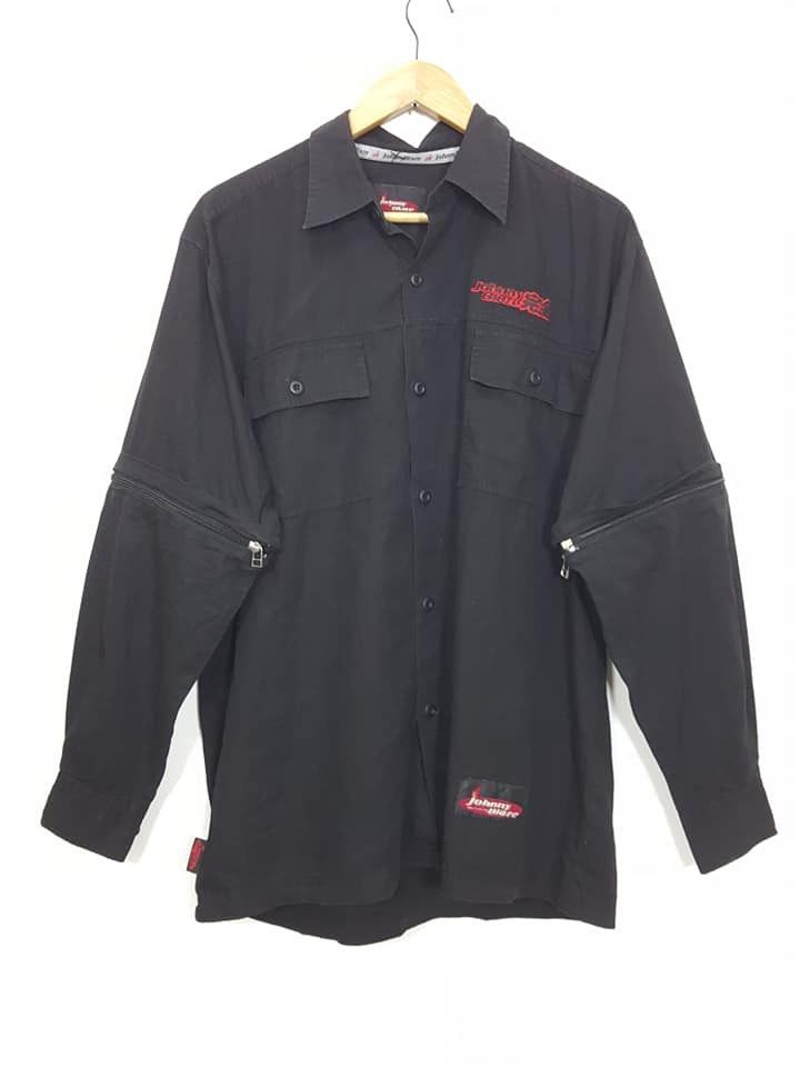 Vintage Johnny Blaze Spell Out Detachable Shirt Size US XL / EU 56 / 4 - 2 Thumbnail