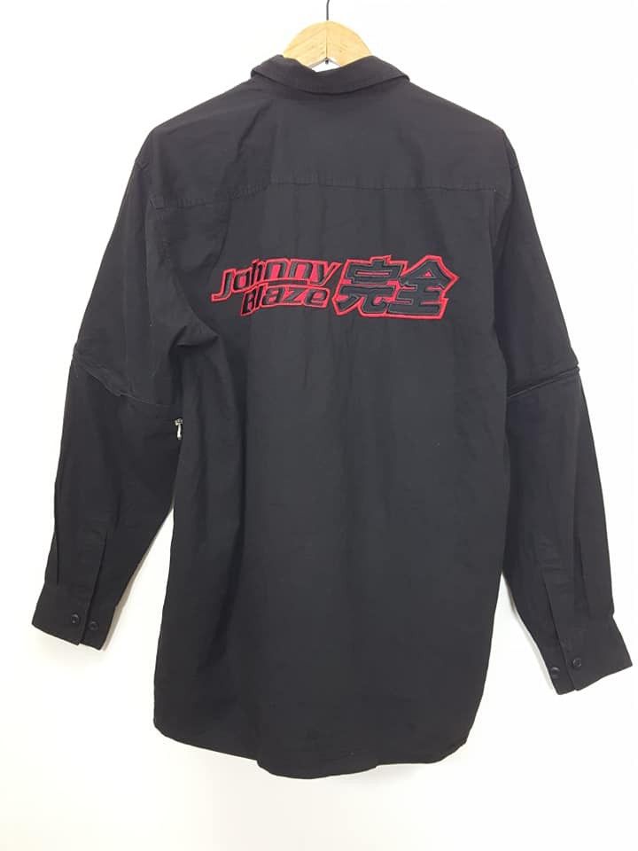 Vintage Johnny Blaze Spell Out Detachable Shirt Size US XL / EU 56 / 4 - 3 Thumbnail