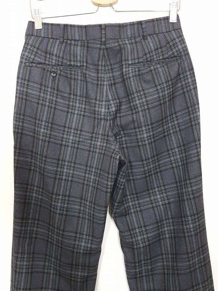 Macbeth × Vintage Wool Tartan Plaid Wide Pants Size US 29 - 7 Thumbnail