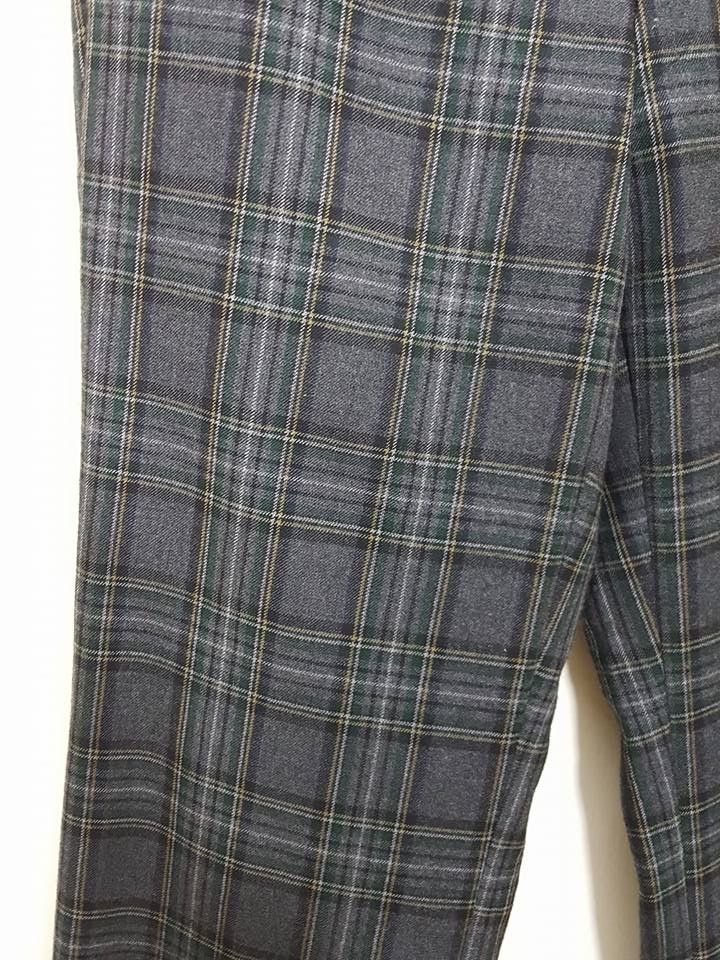 Macbeth × Vintage Wool Tartan Plaid Wide Pants Size US 29 - 8 Thumbnail