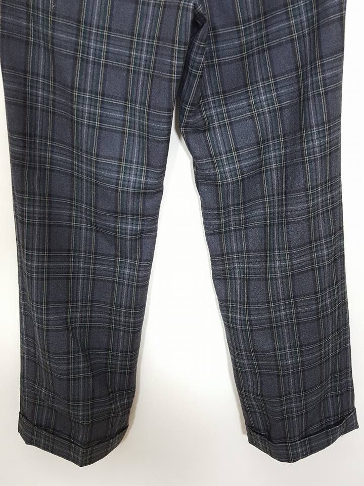 Macbeth × Vintage Wool Tartan Plaid Wide Pants Size US 29 - 10 Thumbnail