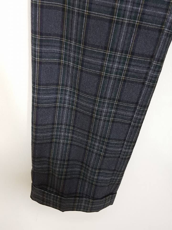 Macbeth × Vintage Wool Tartan Plaid Wide Pants Size US 29 - 11 Thumbnail