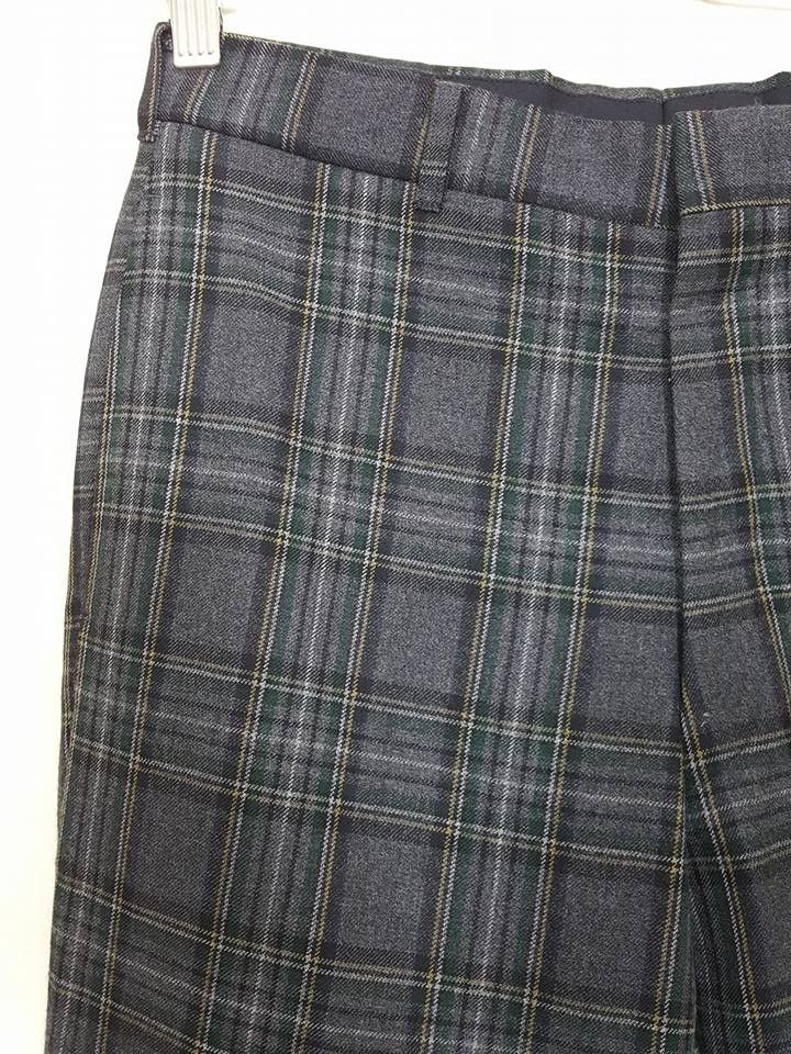 Macbeth × Vintage Wool Tartan Plaid Wide Pants Size US 29 - 3 Thumbnail