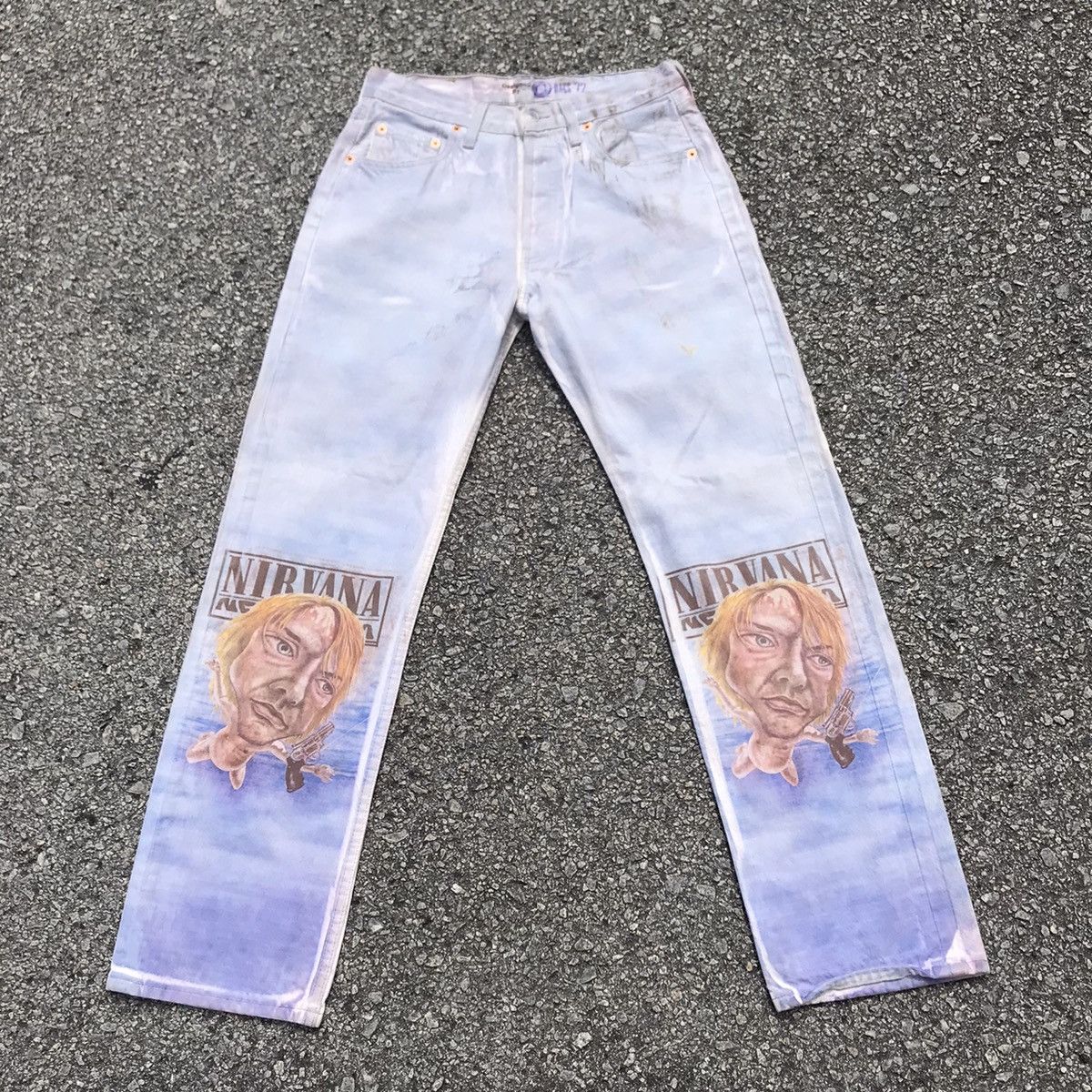 Levi's Vintage Levis 501 Nirvana Jeans 29x28 Size US 29 - 1 Thumbnail