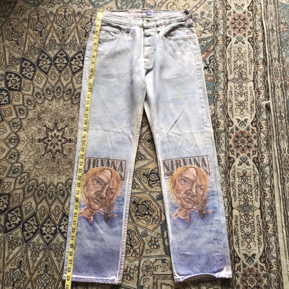 Levi's Vintage Levis 501 Nirvana Jeans 29x28 Size US 29 - 19 Thumbnail