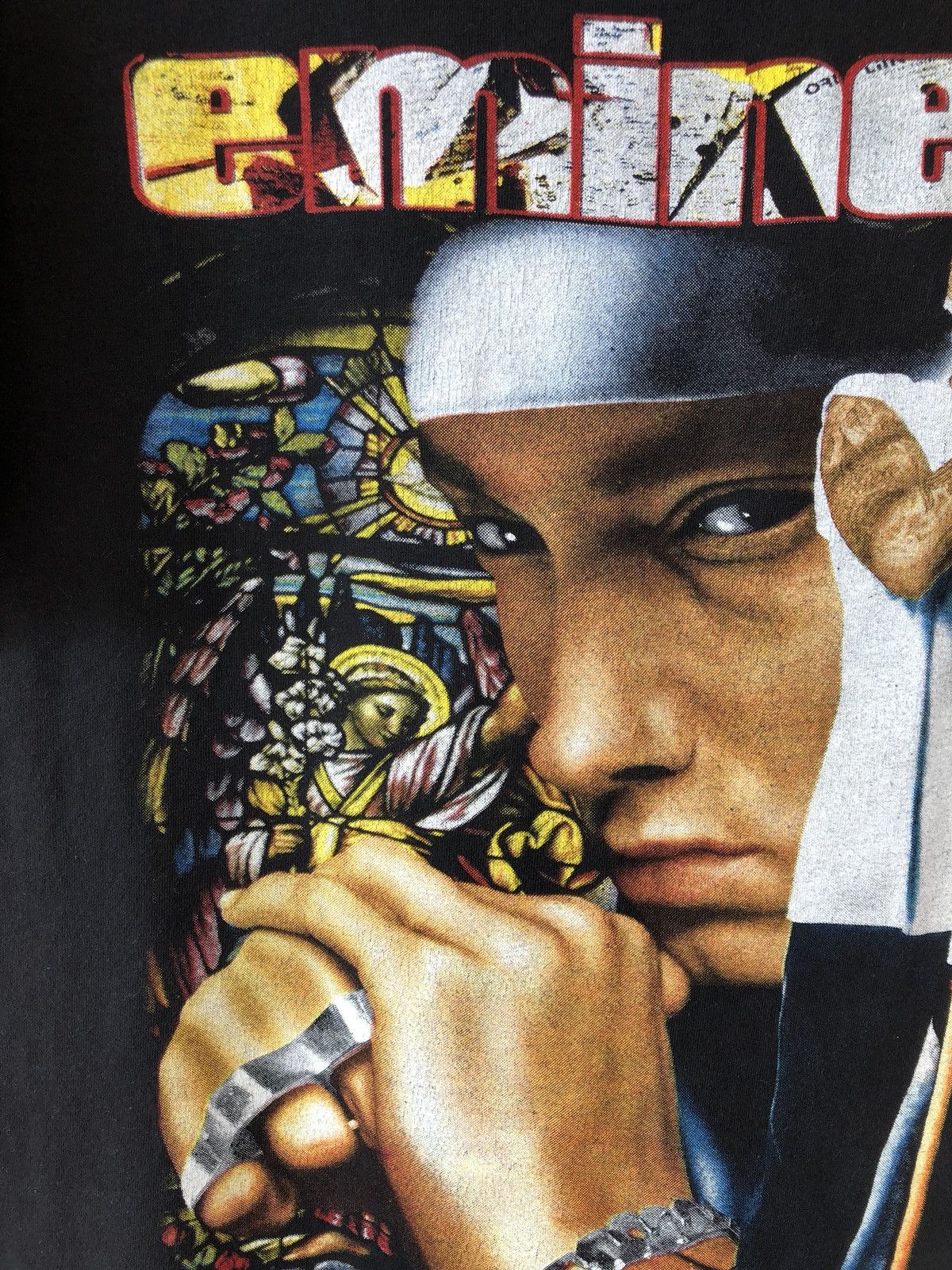 Eminem × Rap Tees × Vintage Vintage EMINEM Bootleg Rap Tee Rare Size US L / EU 52-54 / 3 - 3 Thumbnail