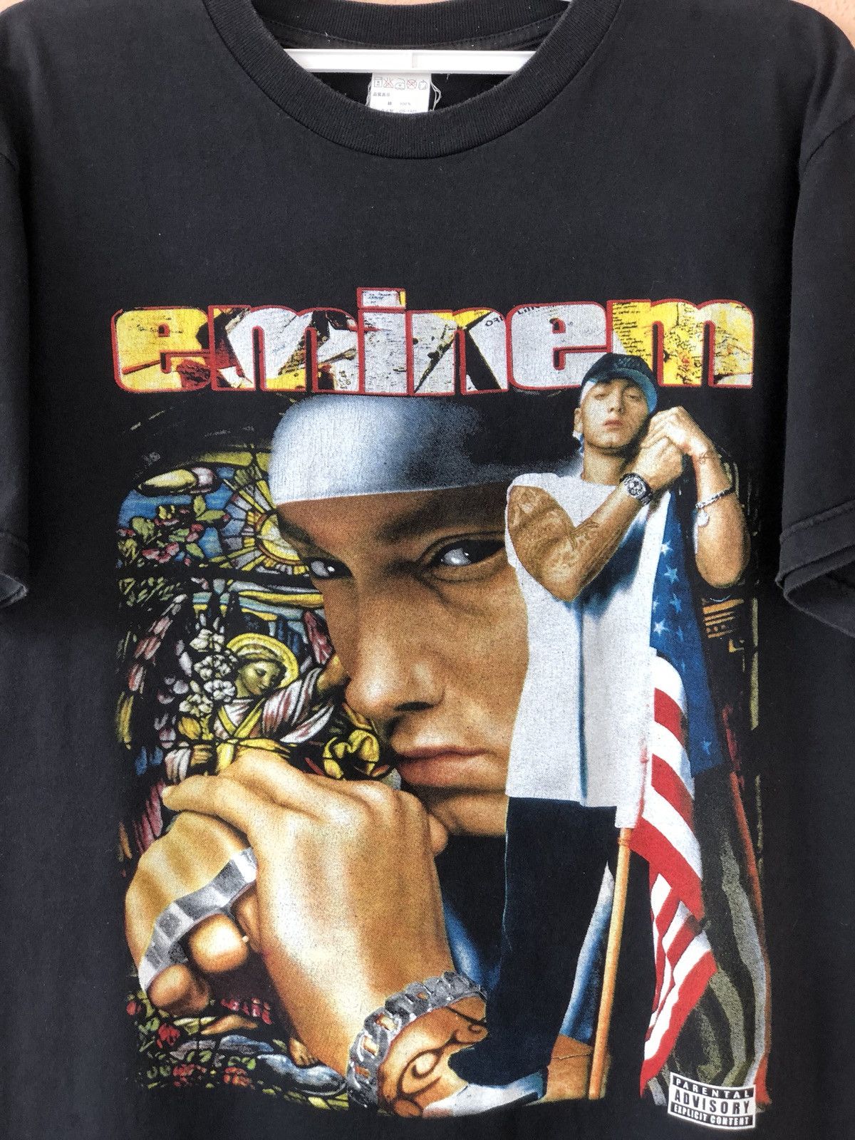 Eminem × Rap Tees × Vintage Vintage EMINEM Bootleg Rap Tee Rare Size US L / EU 52-54 / 3 - 2 Thumbnail