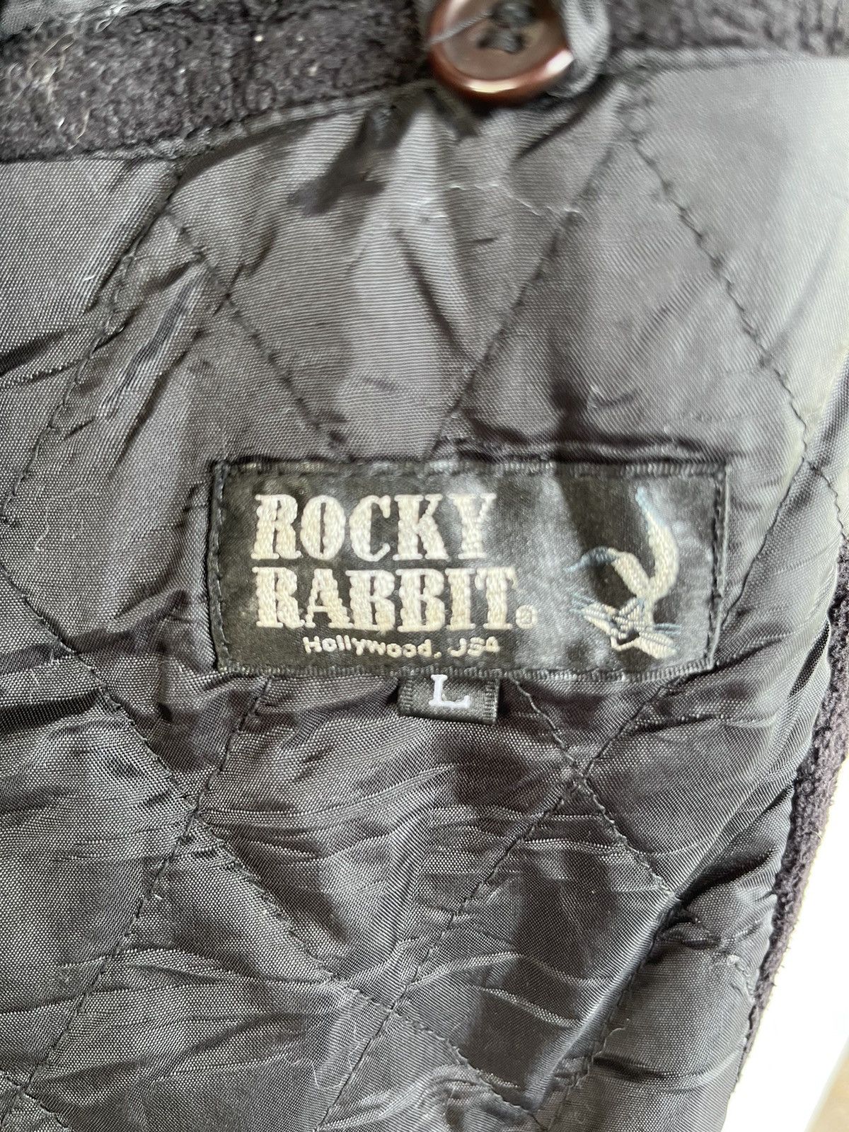 Cartoon Network Vintage 90s Rocky Rabbit Fleece Varsity Jacket Size US L / EU 52-54 / 3 - 9 Thumbnail