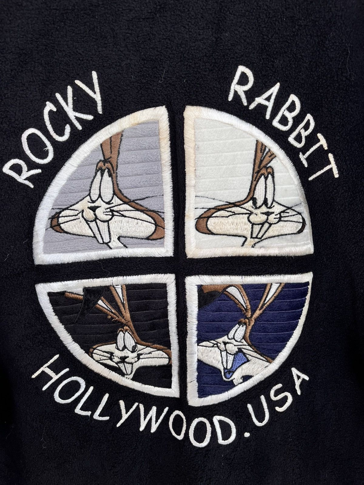 Cartoon Network Vintage 90s Rocky Rabbit Fleece Varsity Jacket Size US L / EU 52-54 / 3 - 7 Thumbnail