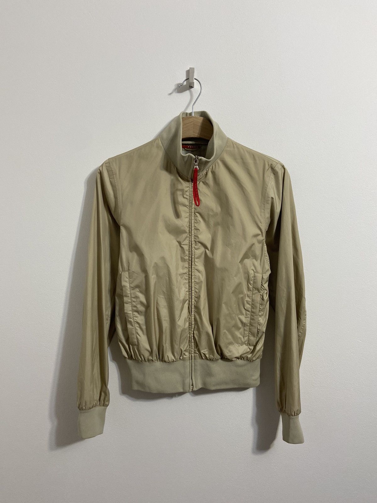 Prada Prada Nylon Bomber Jacket Womens Lightweight Zip Up Size 42 Size S / US 4 / IT 40 - 1 Thumbnail