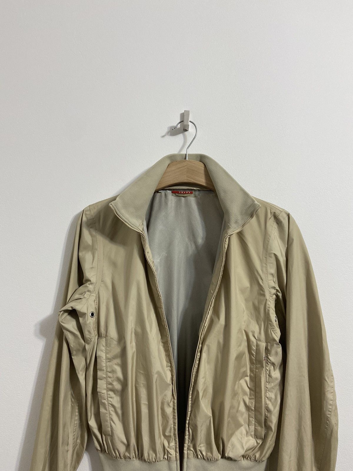 Prada Prada Nylon Bomber Jacket Womens Lightweight Zip Up Size 42 Size S / US 4 / IT 40 - 10 Thumbnail