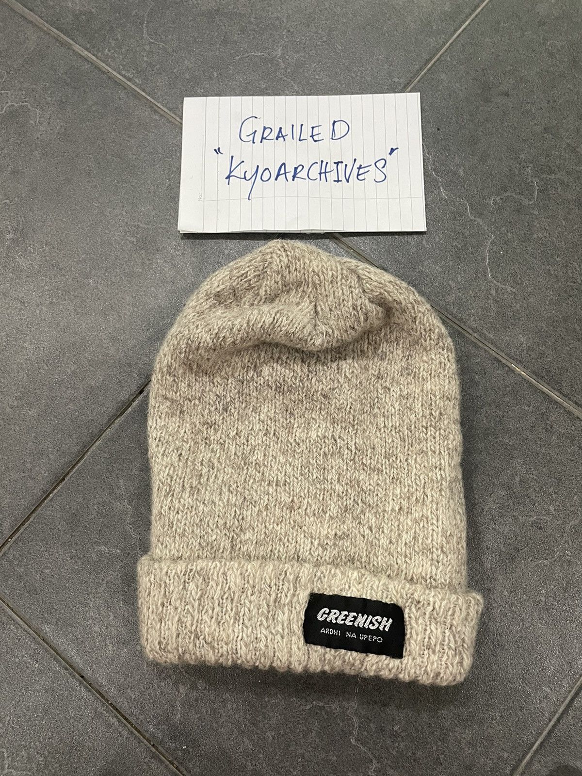 Japanese Brand GREENISH BEANIE HATS Size ONE SIZE - 1 Thumbnail
