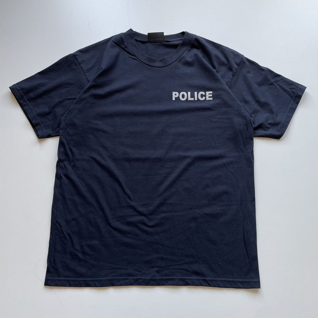 image of 2000S Police Double Sided 3M Reflective Shirt Large in Black, Men's