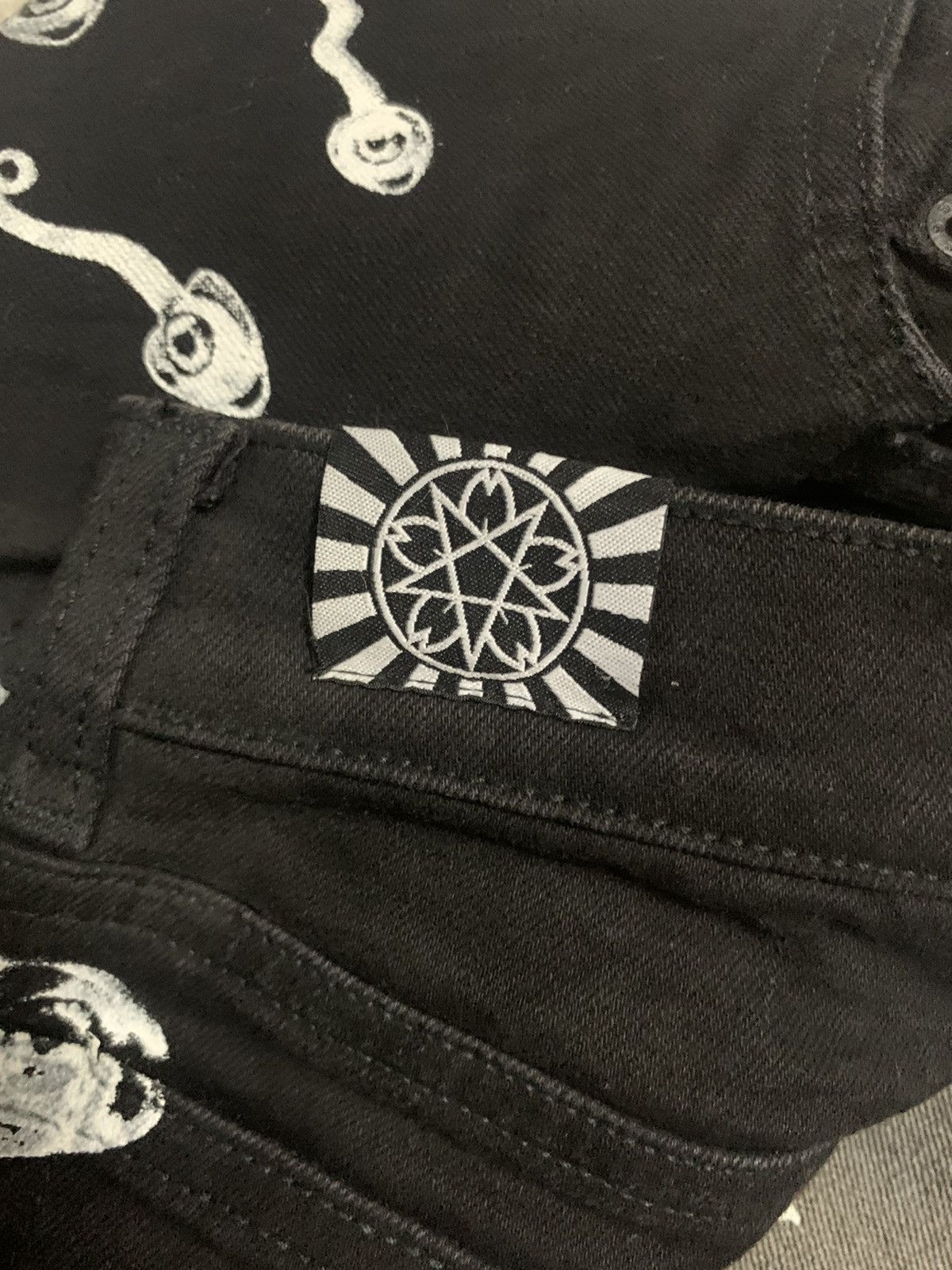 Designer × Japanese Brand BNWT Far Star Japanese Unisex Skinny Stretch Denim Jeans Size 26" / US 2 / IT 38 - 6 Thumbnail