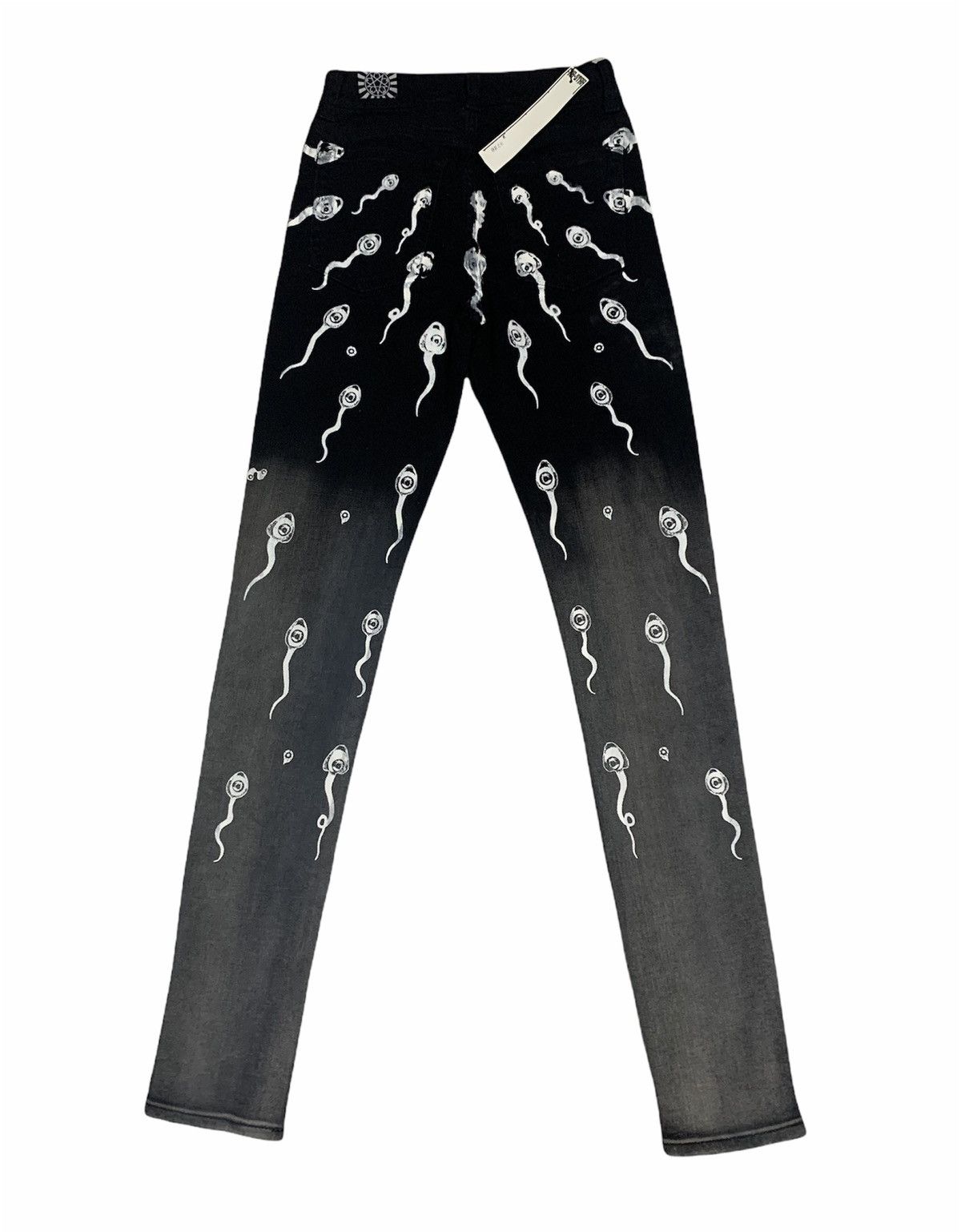 Designer × Japanese Brand BNWT Far Star Japanese Unisex Skinny Stretch Denim Jeans Size 26" / US 2 / IT 38 - 3 Thumbnail