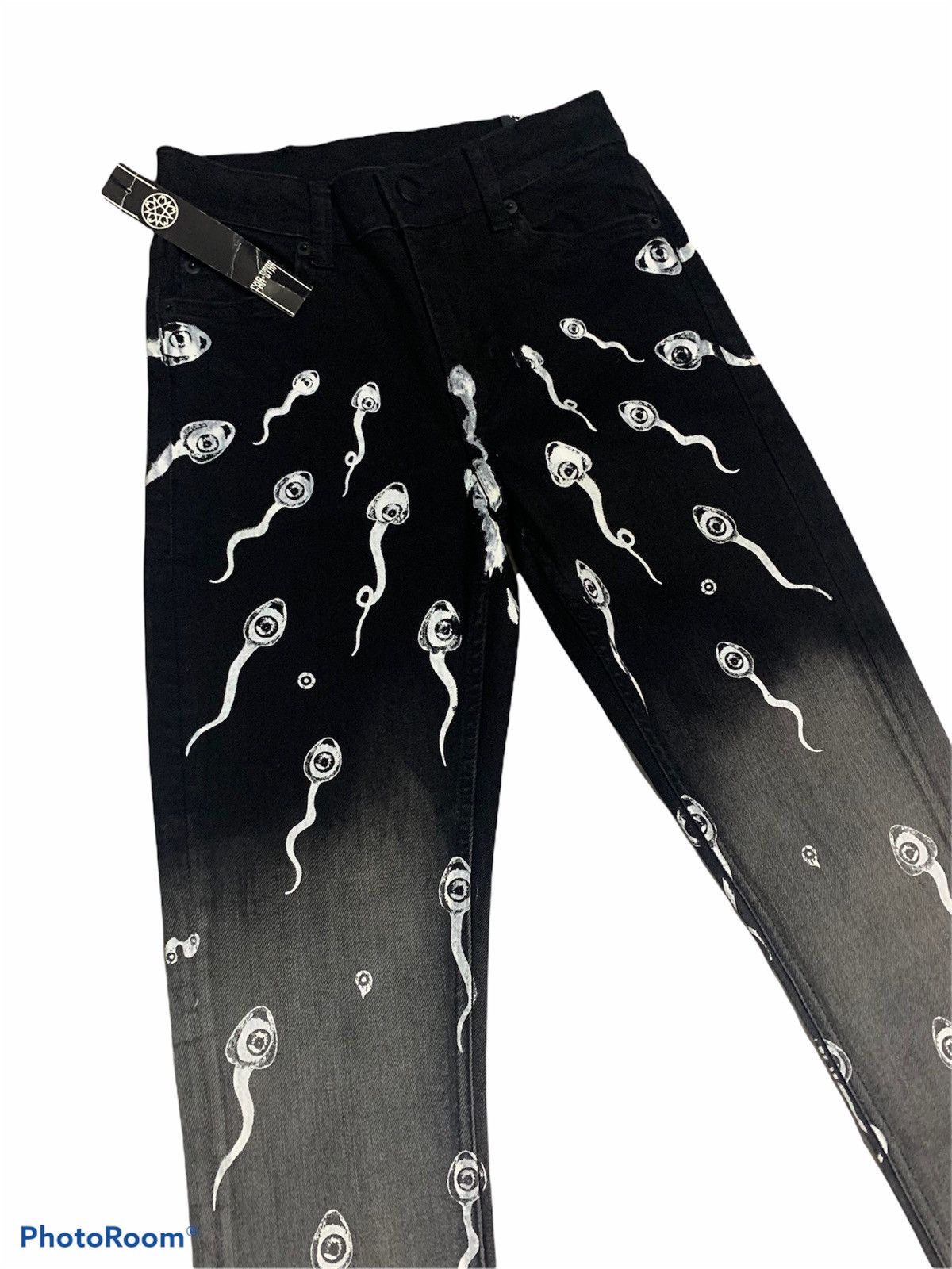 Designer × Japanese Brand BNWT Far Star Japanese Unisex Skinny Stretch Denim Jeans Size 26" / US 2 / IT 38 - 1 Thumbnail