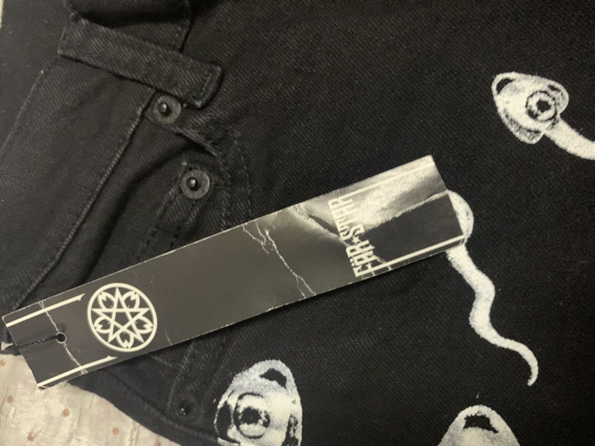 Designer × Japanese Brand BNWT Far Star Japanese Unisex Skinny Stretch Denim Jeans Size 26" / US 2 / IT 38 - 5 Thumbnail