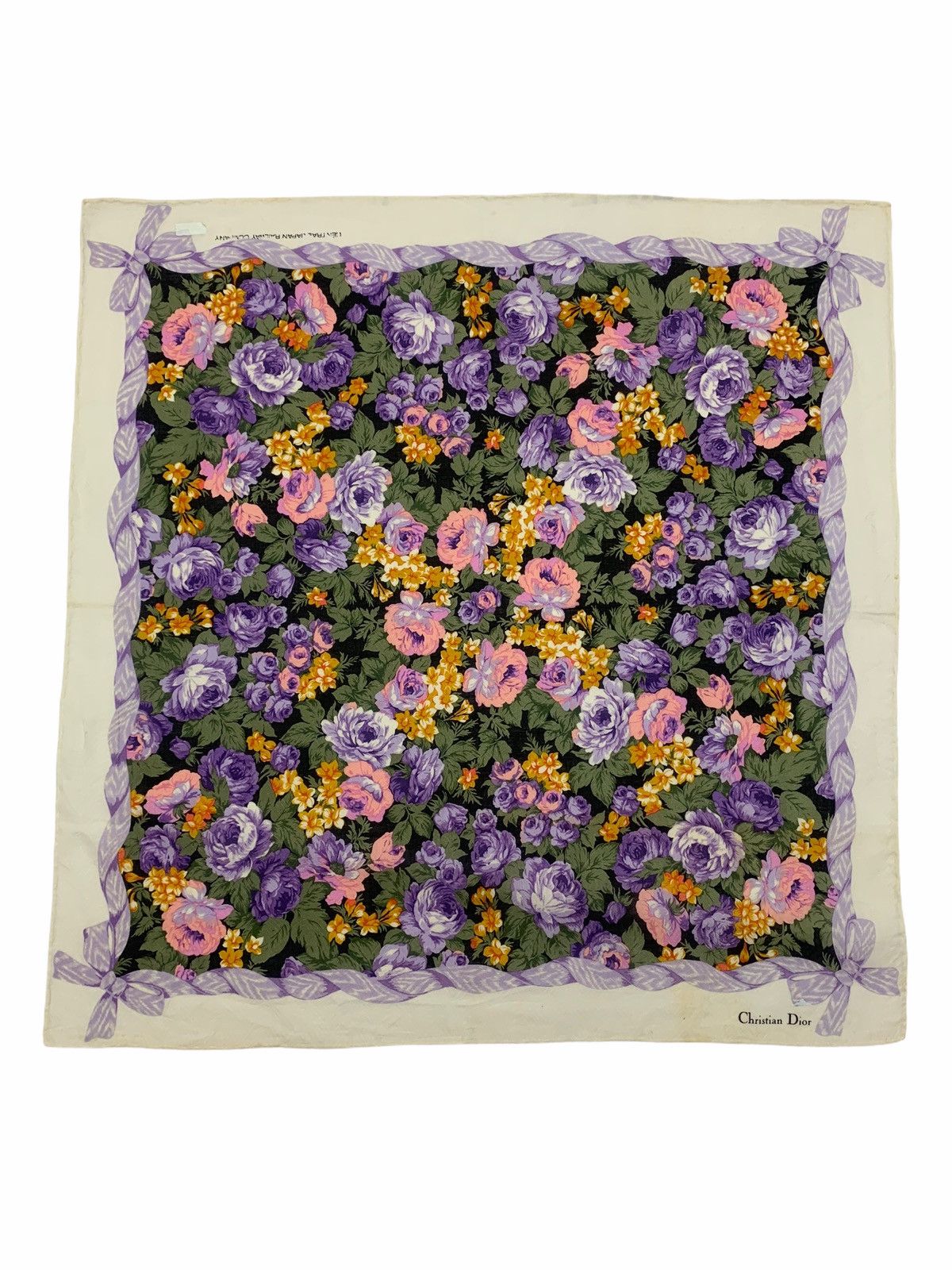 Christian Dior Monsieur Christian Dior Handkerchief Bandana Neckerchief / turban Size ONE SIZE - 3 Thumbnail