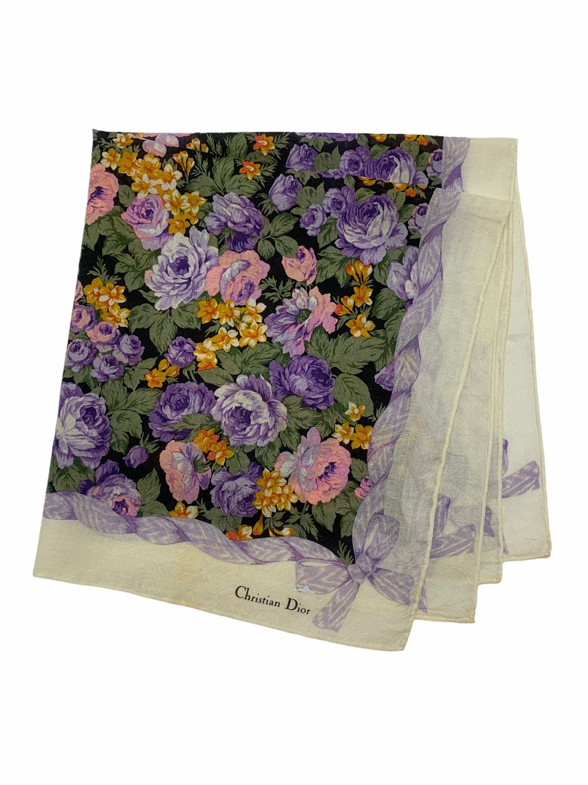 Christian Dior Monsieur Christian Dior Handkerchief Bandana Neckerchief / turban Size ONE SIZE - 1 Thumbnail