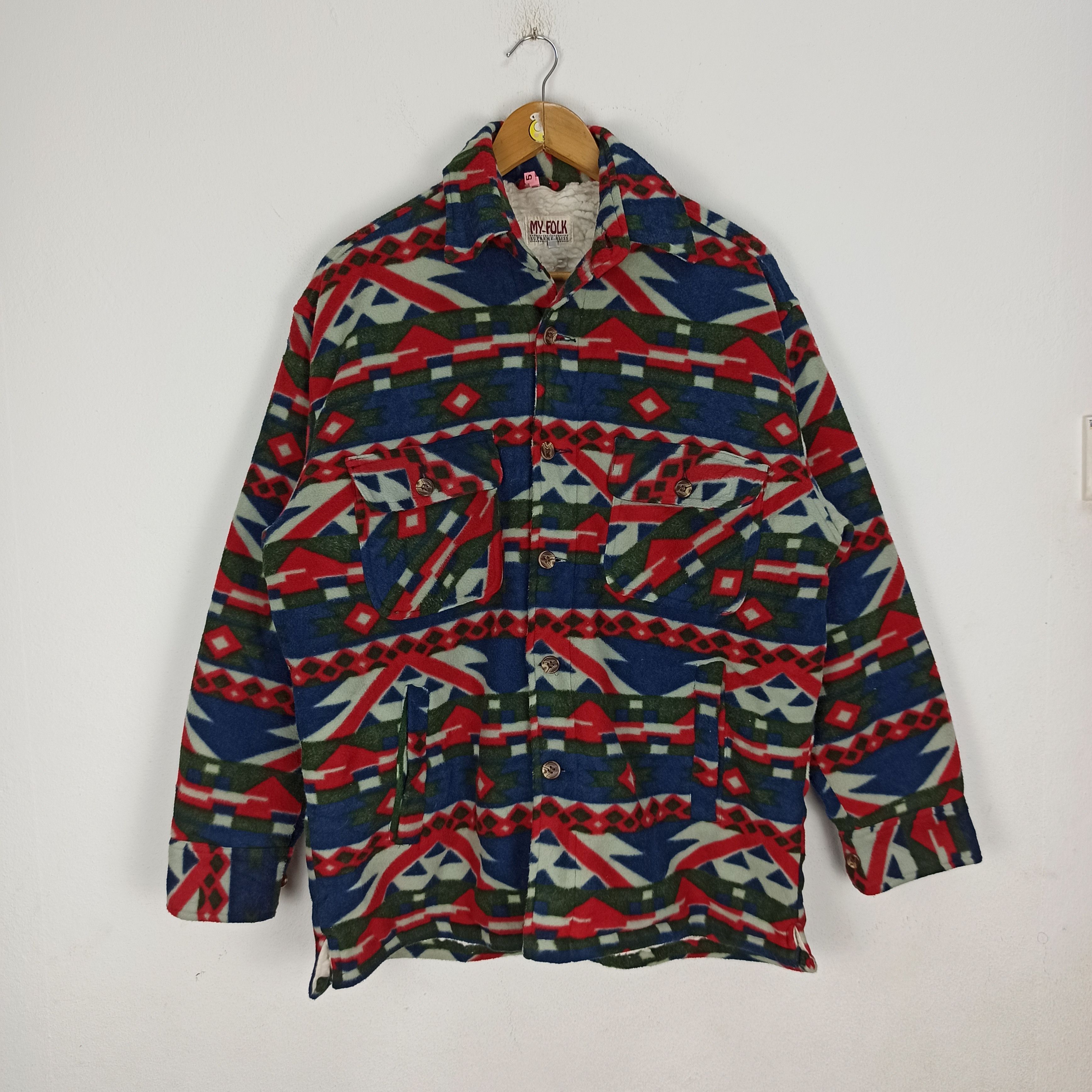 Vintage🔥 My-Folk Supreme Bliss Navajo Native Polar Fleece
