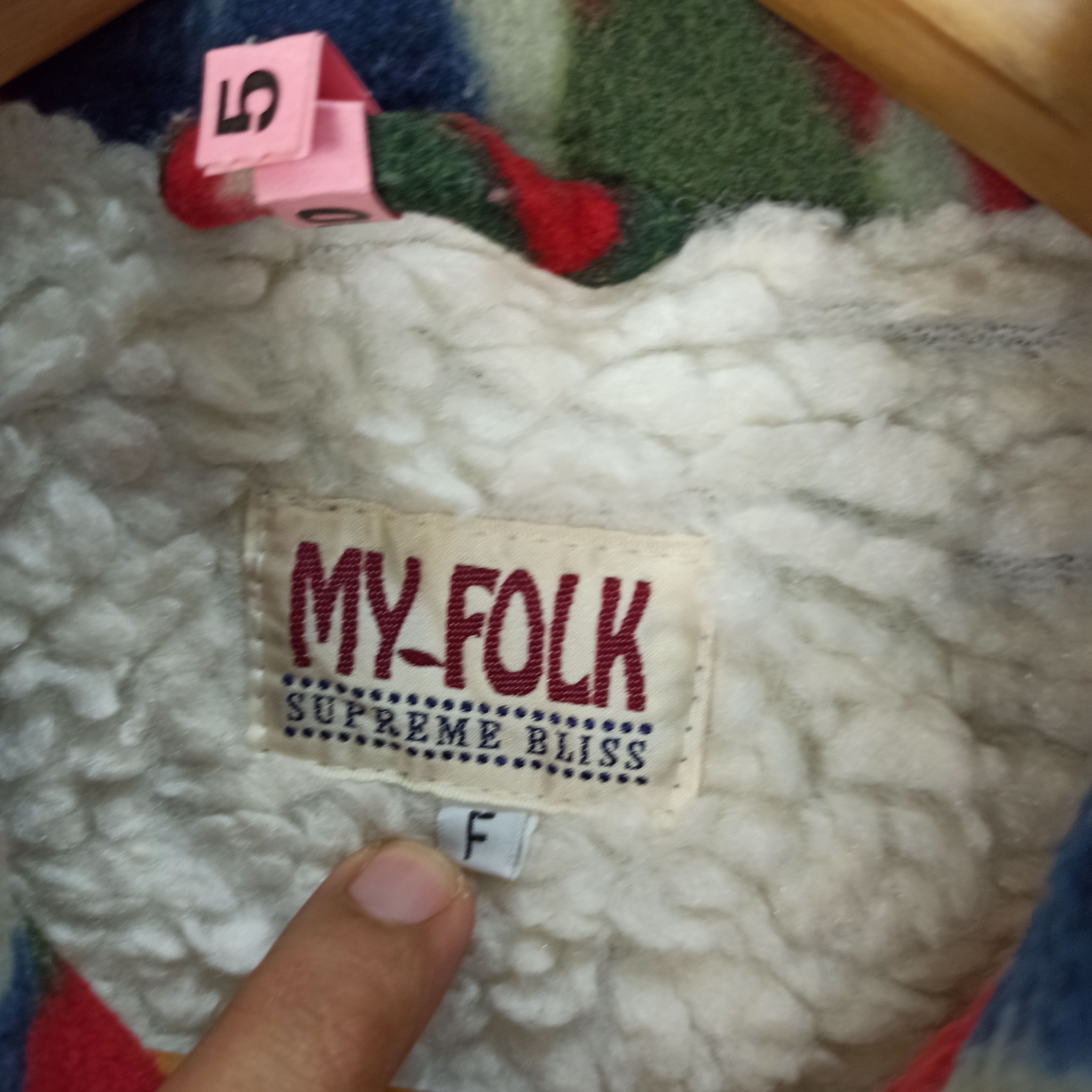 Japanese Brand Vintage🔥 My-Folk Supreme Bliss Navajo Native Polar Fleece Size US L / EU 52-54 / 3 - 7 Thumbnail