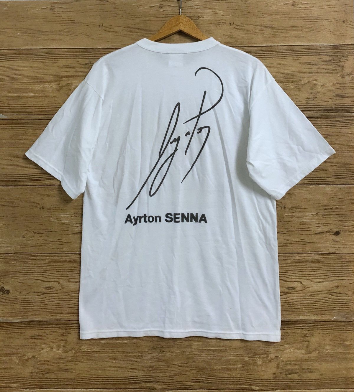 Tag Heuer × Vintage Vintage Tag Heuer T shirt L Ayrton SENNA Watch Brand Rare Size US L / EU 52-54 / 3 - 4 Thumbnail