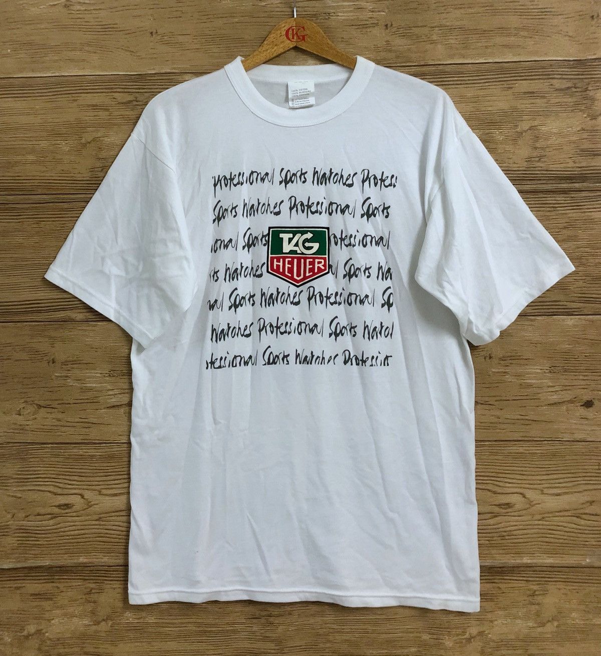 Tag Heuer × Vintage Vintage Tag Heuer T shirt L Ayrton SENNA Watch Brand Rare Size US L / EU 52-54 / 3 - 1 Thumbnail