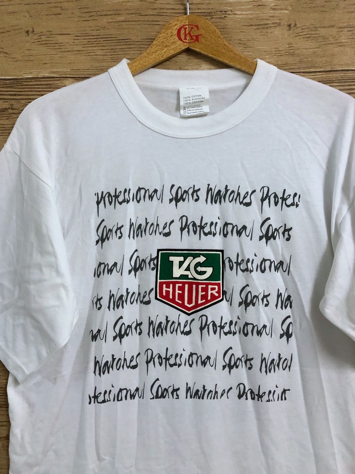 Tag Heuer × Vintage Vintage Tag Heuer T shirt L Ayrton SENNA Watch Brand Rare Size US L / EU 52-54 / 3 - 2 Thumbnail