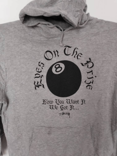 Stussy Vintage Stussy 8 ball Hoodies Pullover Sportwear Streetwear Size US L / EU 52-54 / 3 - 2 Thumbnail