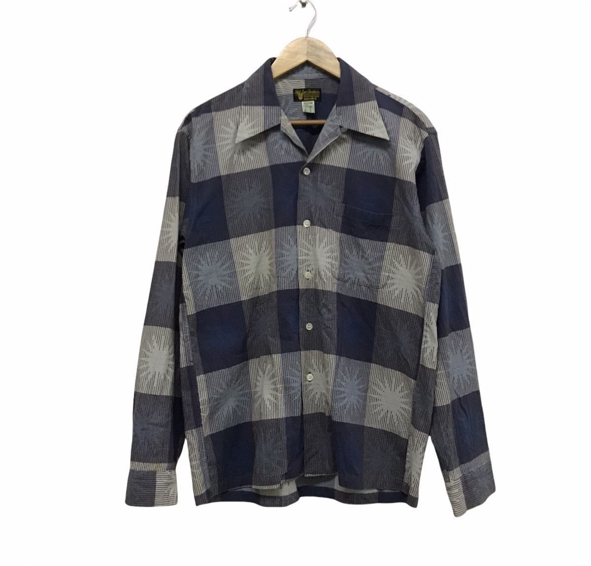 Toyo Enterprises Vintage Style Eyes Sugar Cane Long Sleeve Button Up Shirt Size US M / EU 48-50 / 2 - 1 Thumbnail