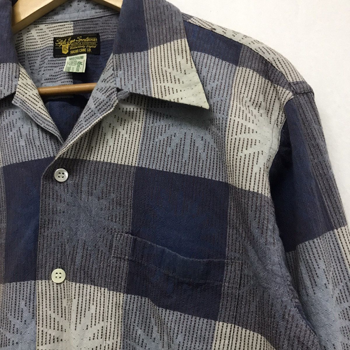 Toyo Enterprises Vintage Style Eyes Sugar Cane Long Sleeve Button Up Shirt Size US M / EU 48-50 / 2 - 5 Thumbnail