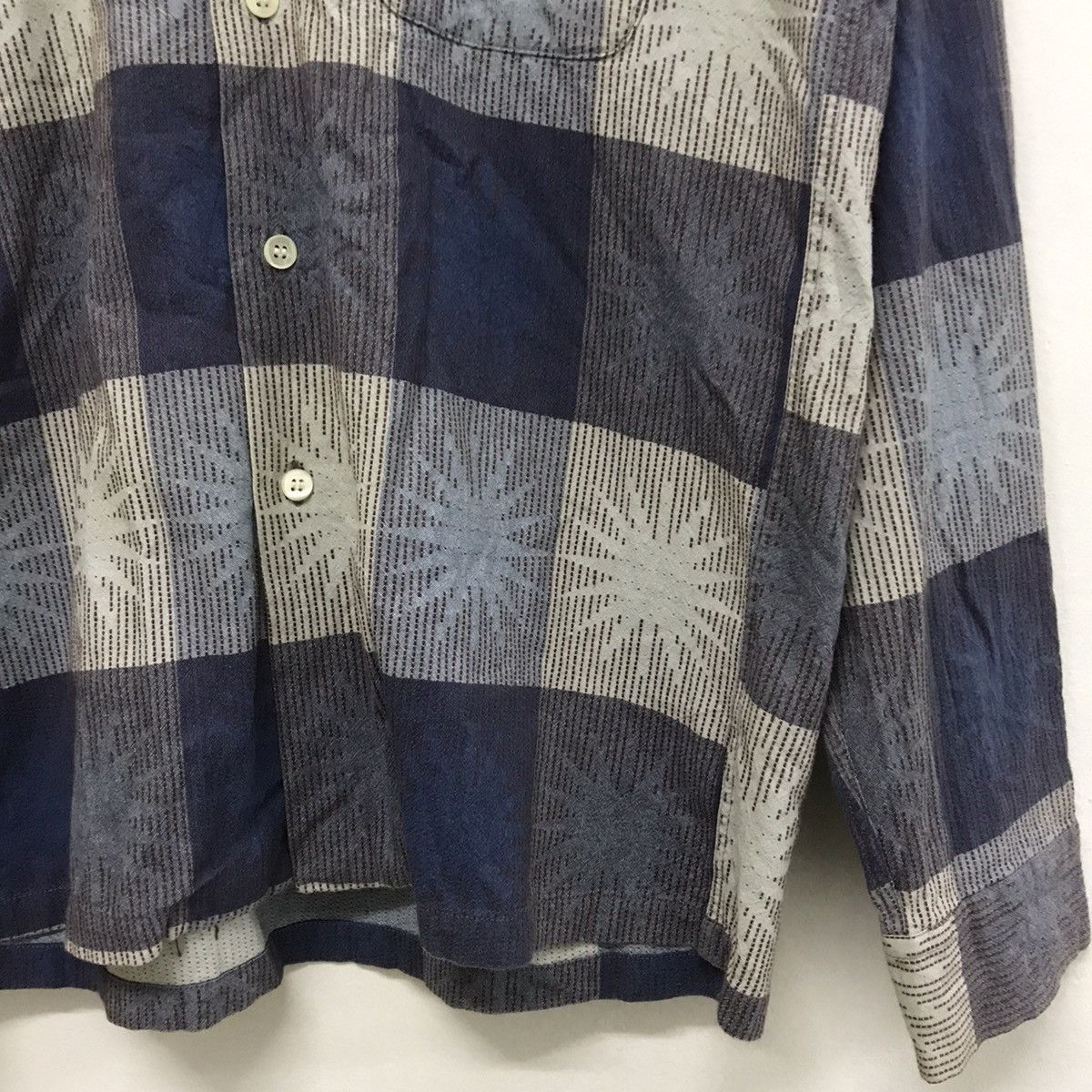 Toyo Enterprises Vintage Style Eyes Sugar Cane Long Sleeve Button Up Shirt Size US M / EU 48-50 / 2 - 6 Thumbnail