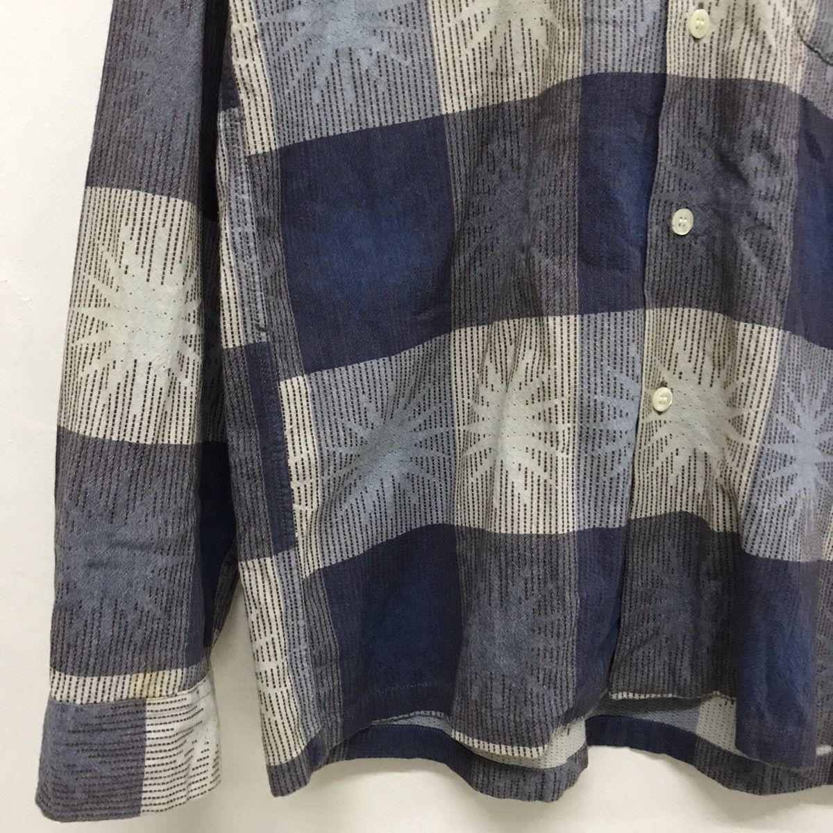 Toyo Enterprises Vintage Style Eyes Sugar Cane Long Sleeve Button Up Shirt Size US M / EU 48-50 / 2 - 7 Thumbnail