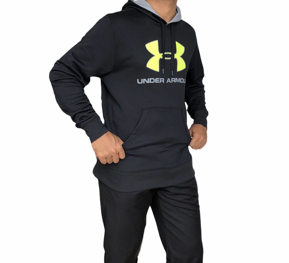 Under Armour Under Armour UA Spell Out Big Logo Sweatshirt With Hoodie Size US L / EU 52-54 / 3 - 3 Thumbnail