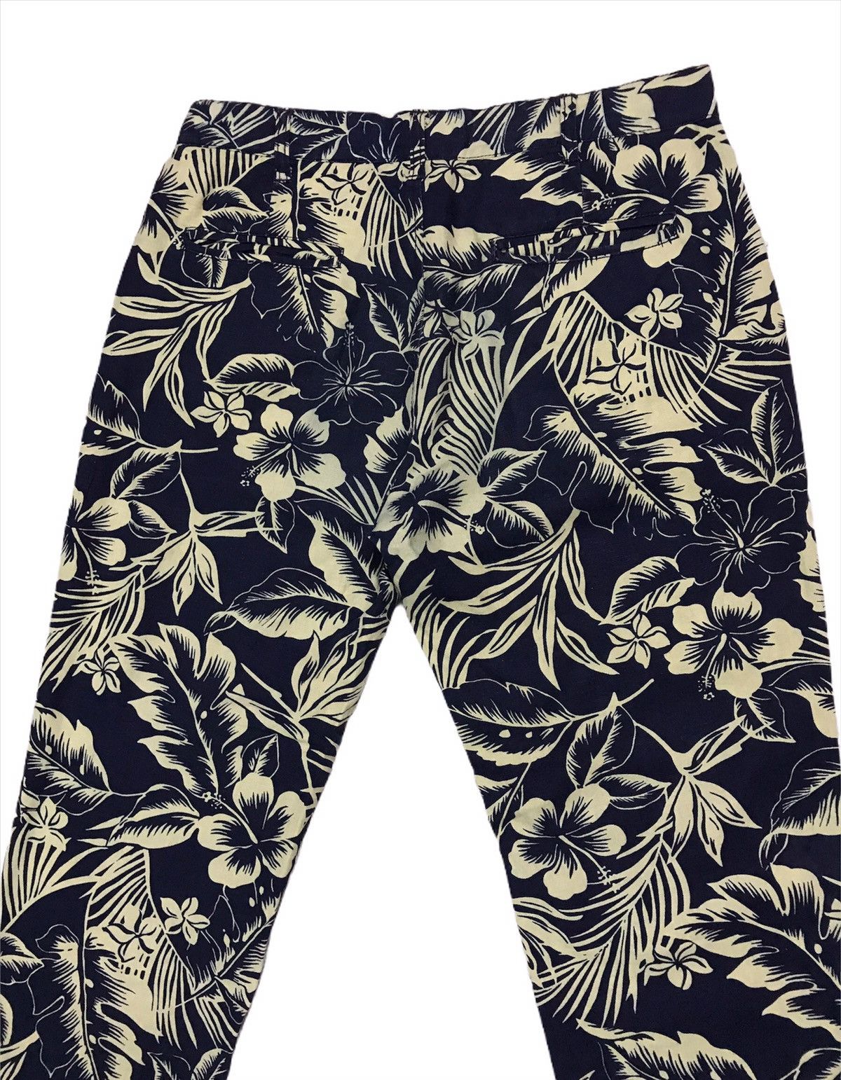 Designer Wellmade M&S Fullprinted Hawaii Motif Linen / Cotton Pants Size US 33 - 4 Thumbnail