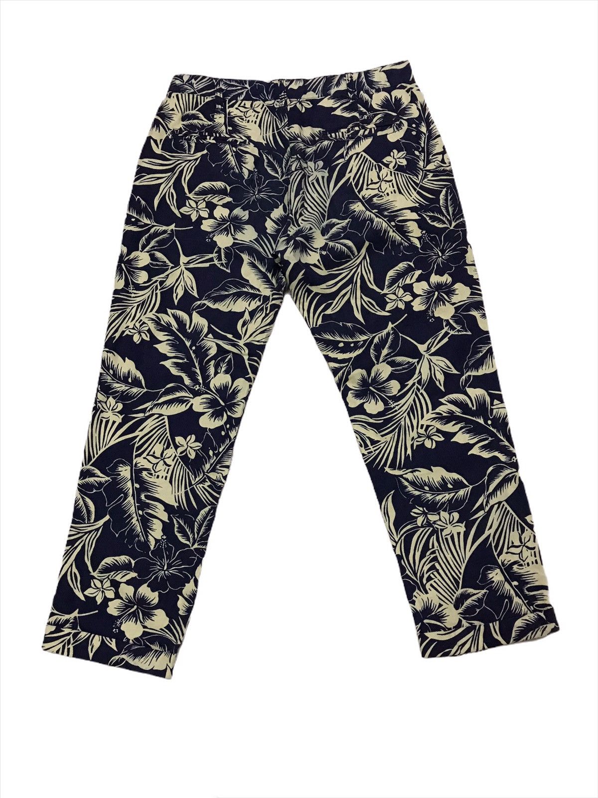 Designer Wellmade M&S Fullprinted Hawaii Motif Linen / Cotton Pants Size US 33 - 5 Thumbnail